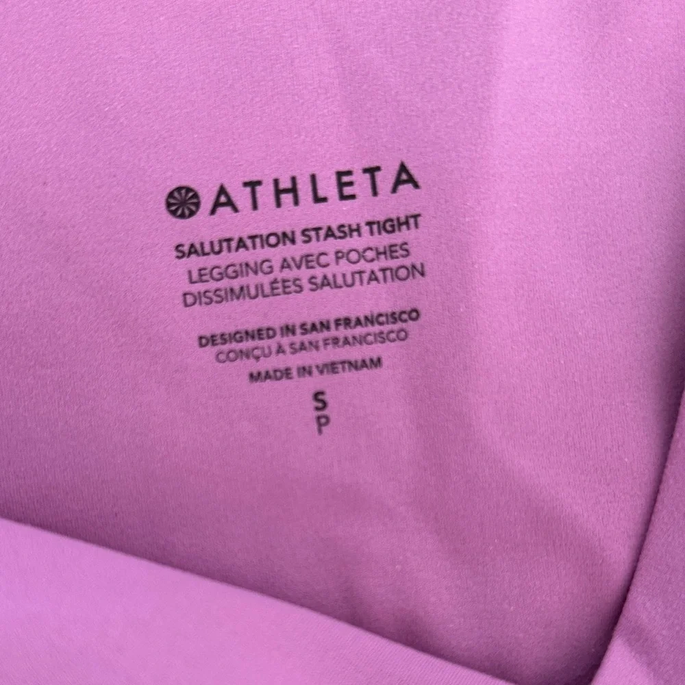 Athleta sz S Salutation Stash Tights NWT - Picture 5 of 7